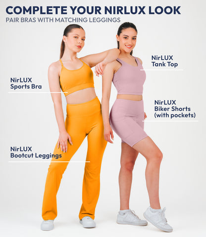 NirLUX™ U Back Sports Bra Longline Tank Top for Women