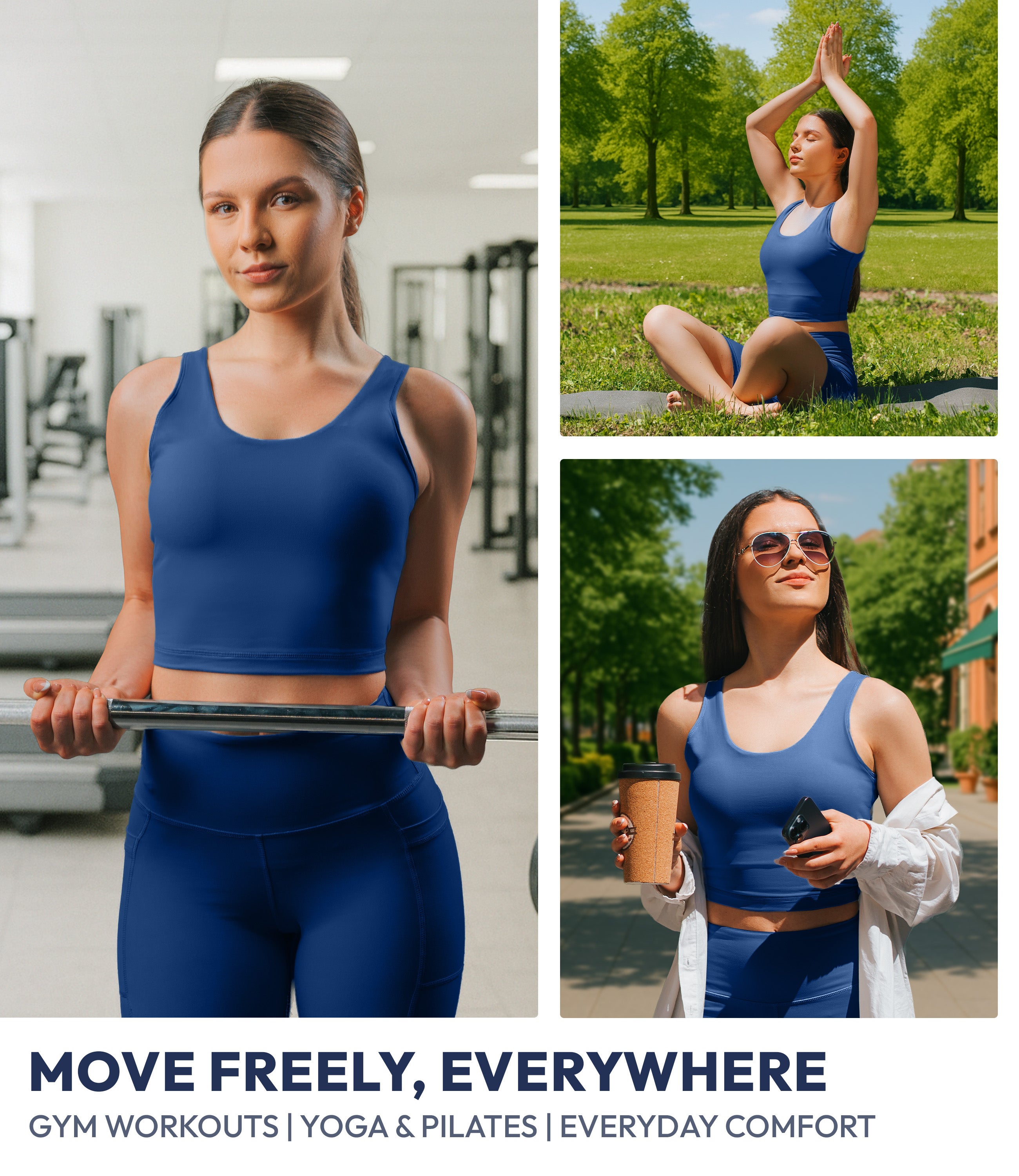 NirLUX™ U Back Sports Bra Longline Tank Top for Women