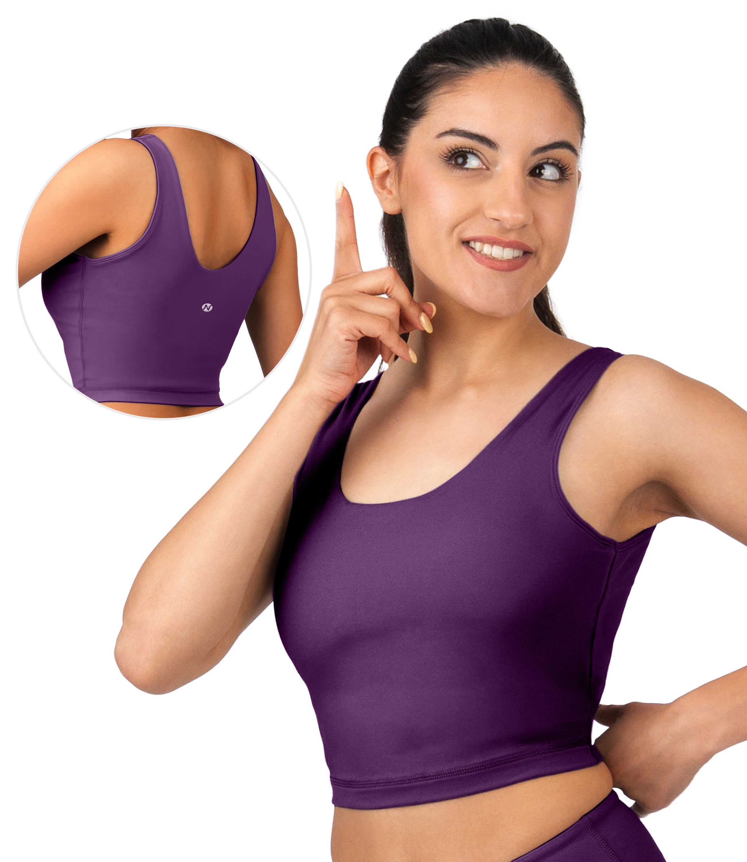 NirLUX™ U Back Sports Bra Longline Tank Top for Women