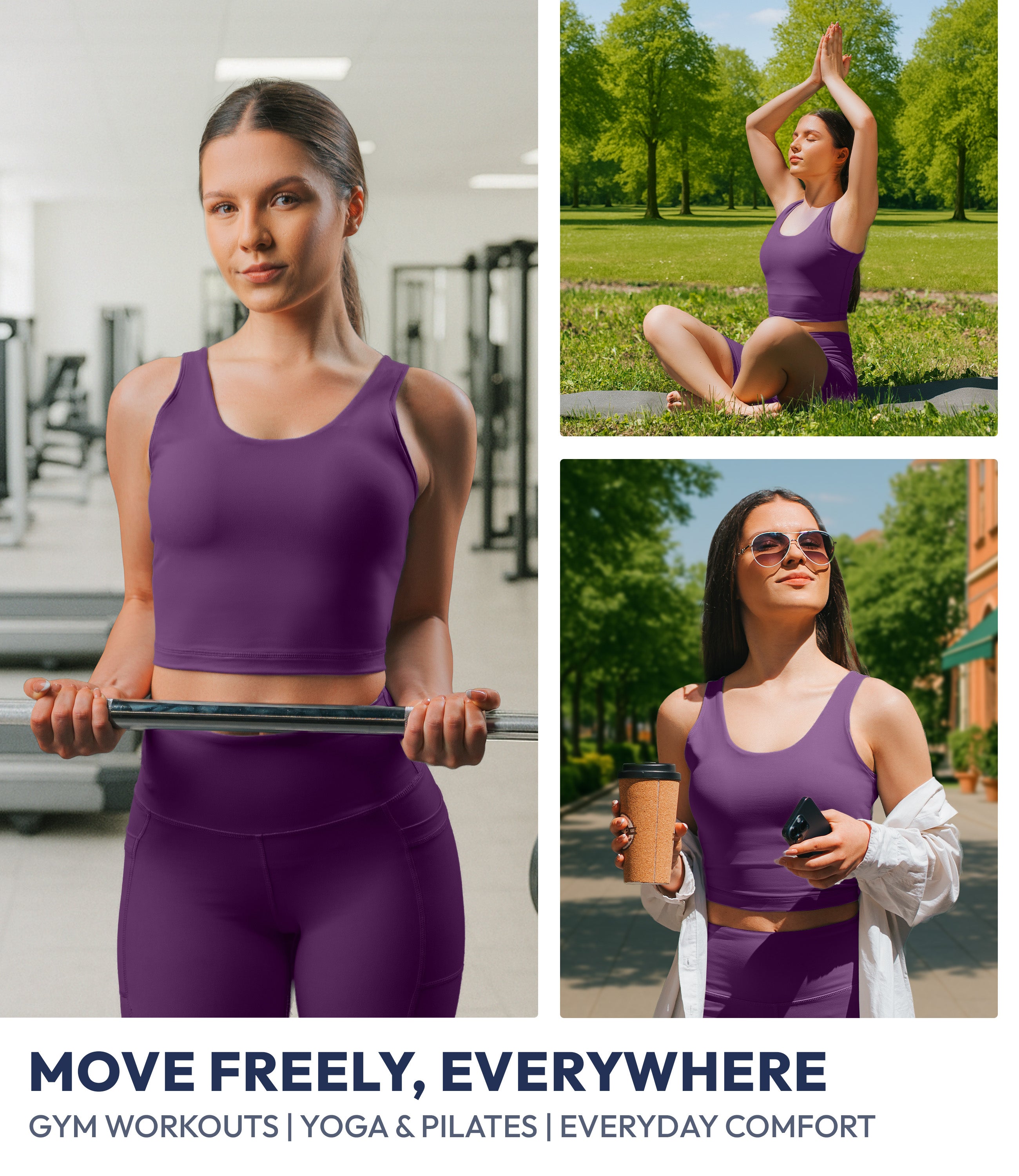NirLUX™ U Back Sports Bra Longline Tank Top for Women