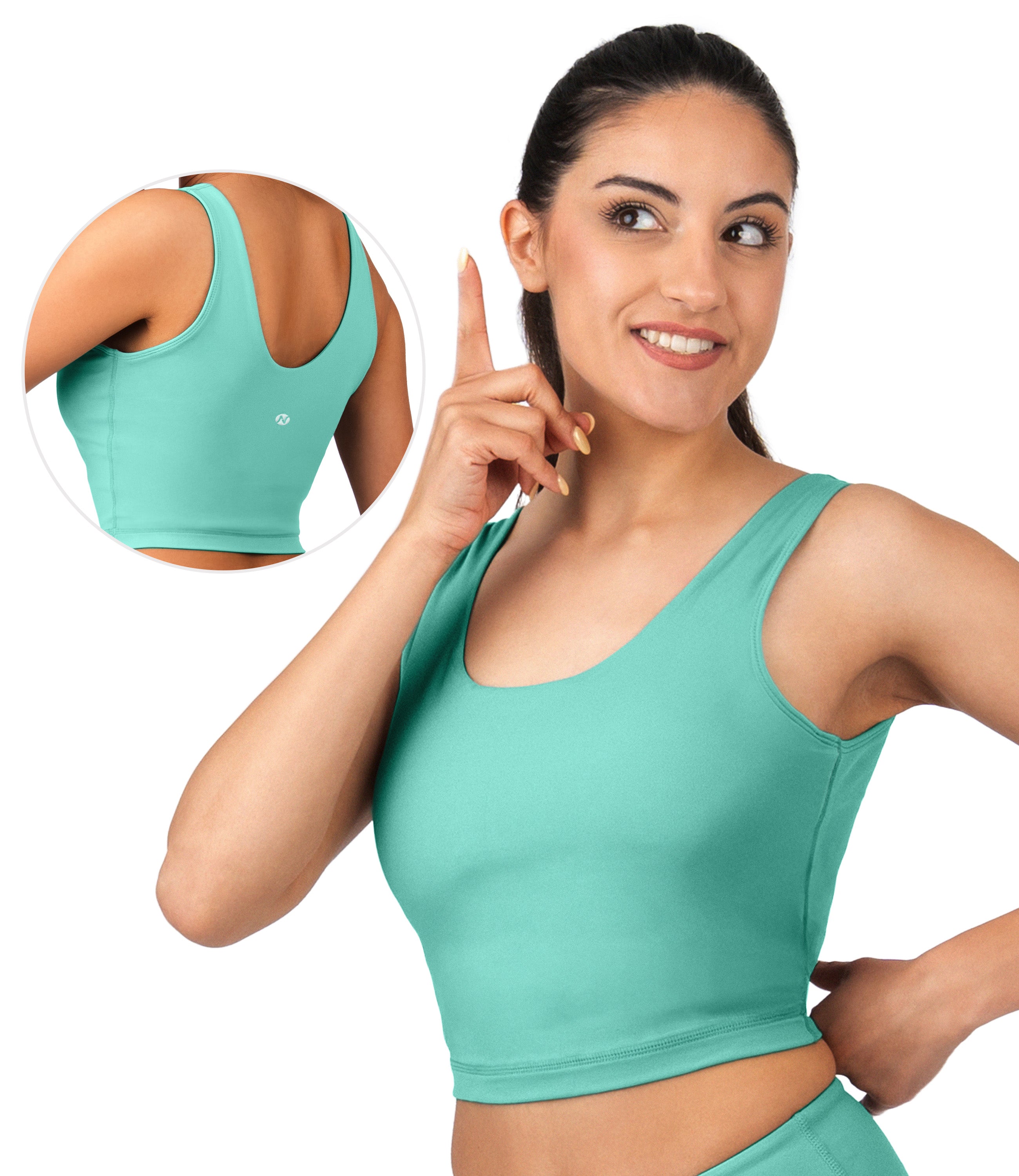 NirLUX™ U Back Sports Bra Longline Tank Top for Women