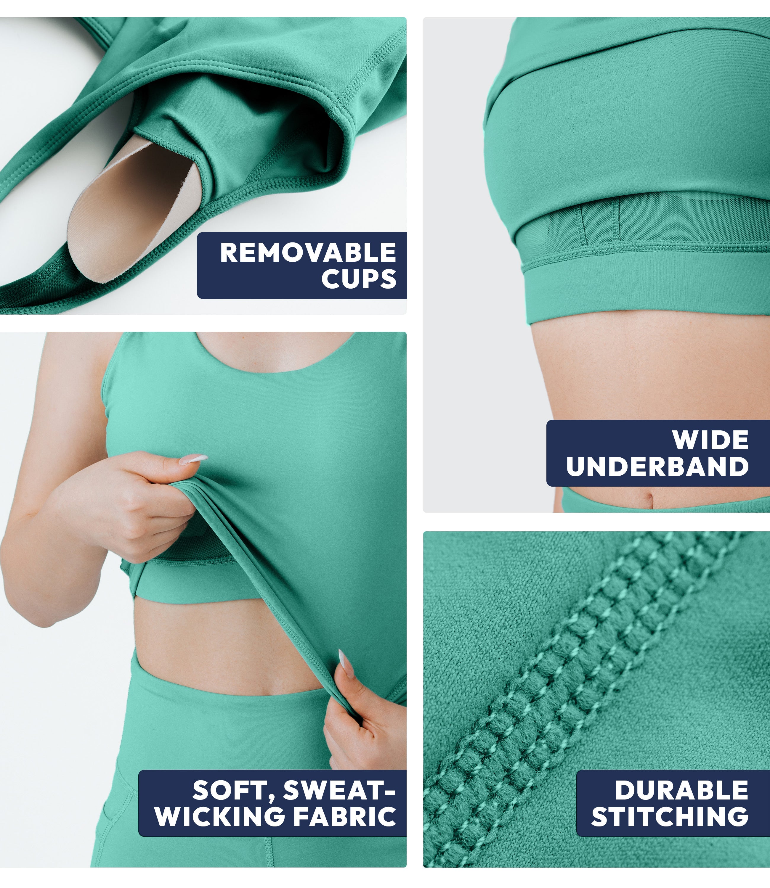 NirLUX™ U Back Sports Bra Longline Tank Top for Women