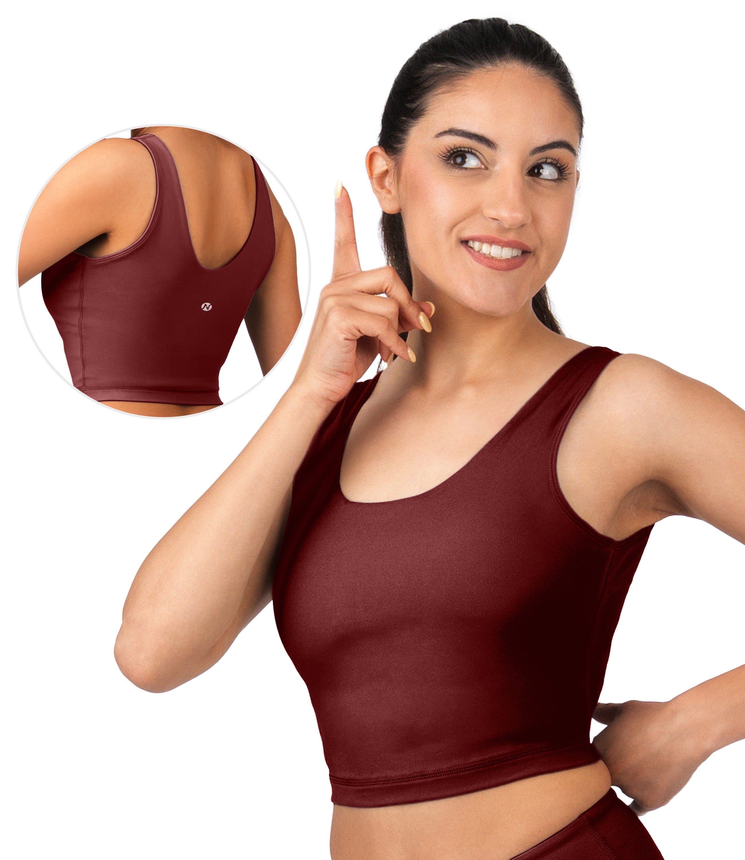 NirLUX™ U Back Sports Bra Longline Tank Top for Women