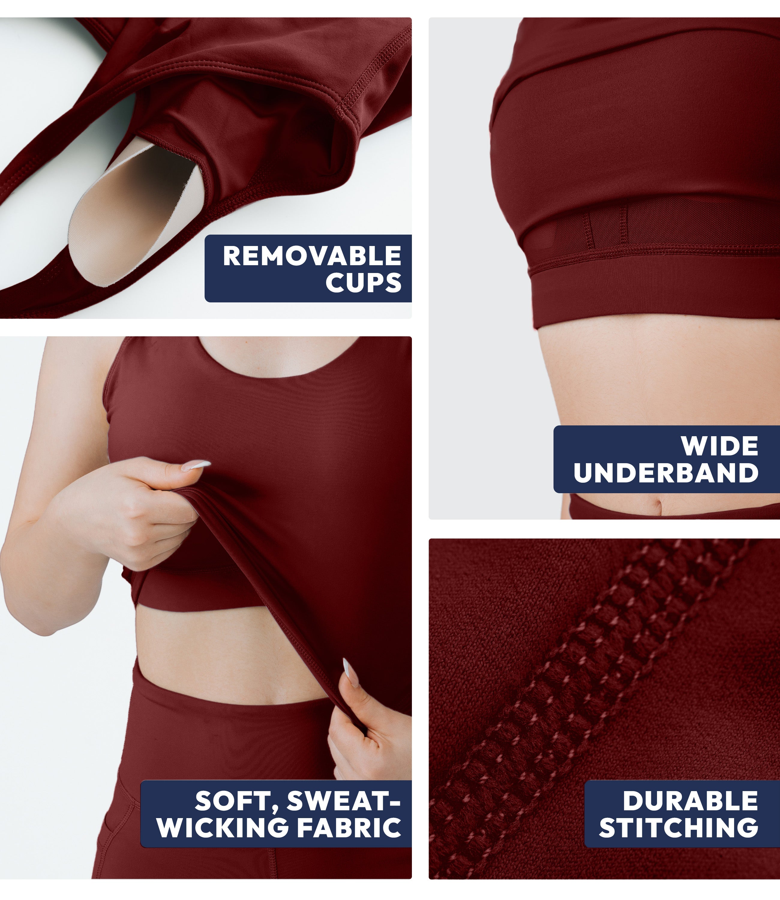 NirLUX™ U Back Sports Bra Longline Tank Top for Women
