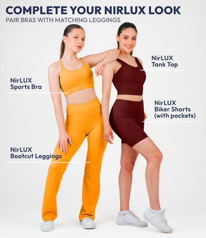 NirLUX™ U Back Sports Bra Longline Tank Top for Women