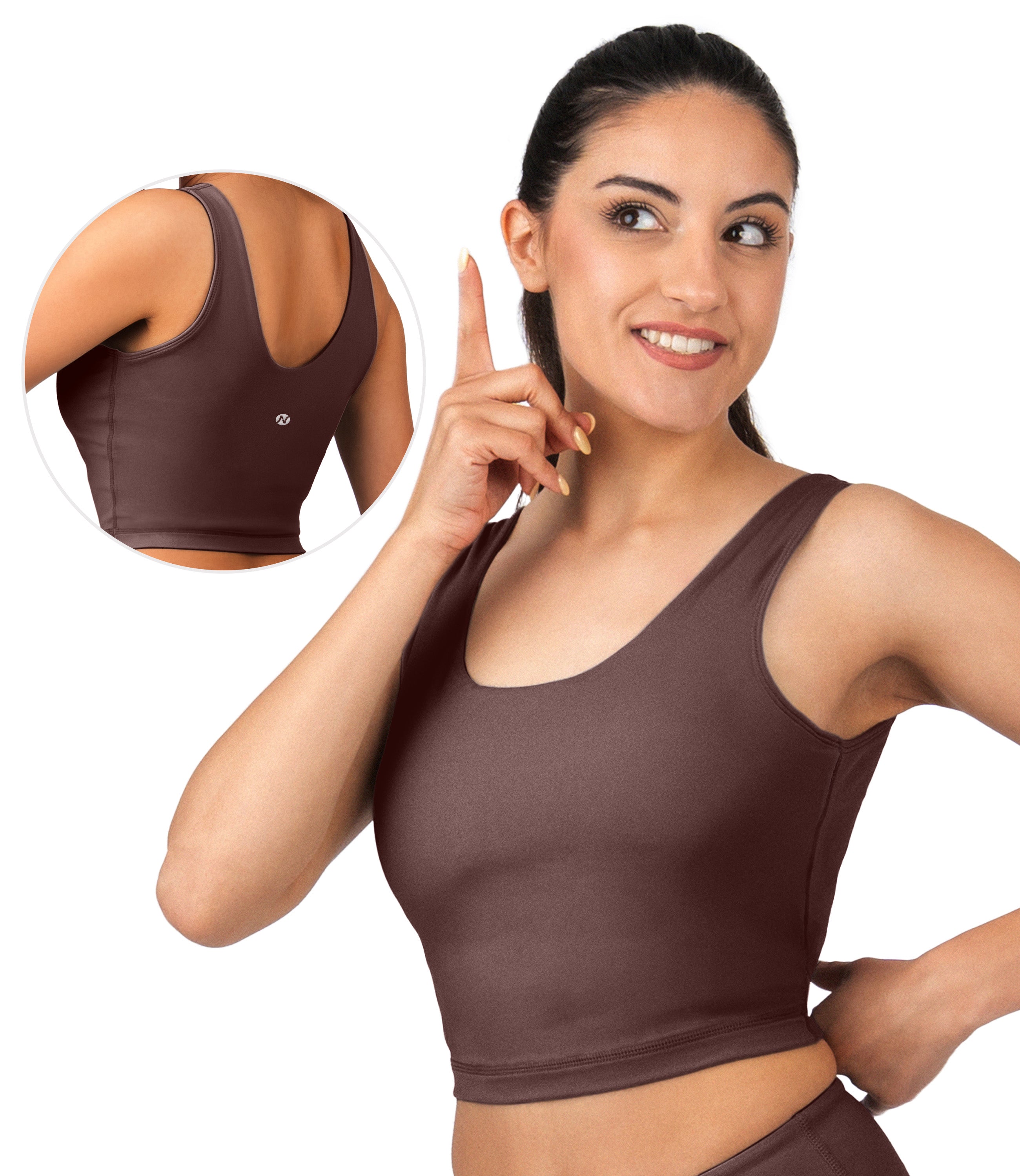 NirLUX™ U Back Sports Bra Longline Tank Top for Women