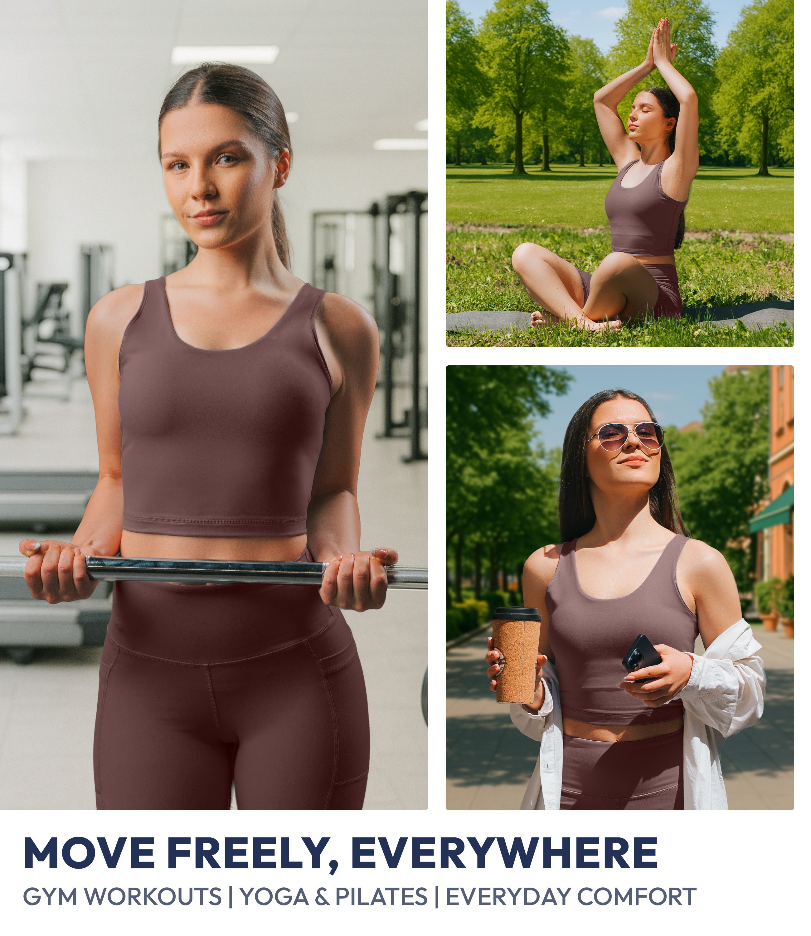 NirLUX™ U Back Sports Bra Longline Tank Top for Women