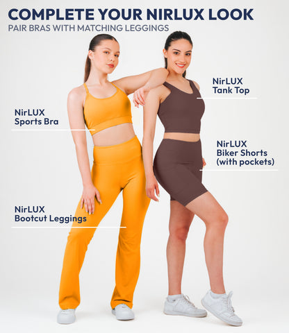 NirLUX™ U Back Sports Bra Longline Tank Top for Women