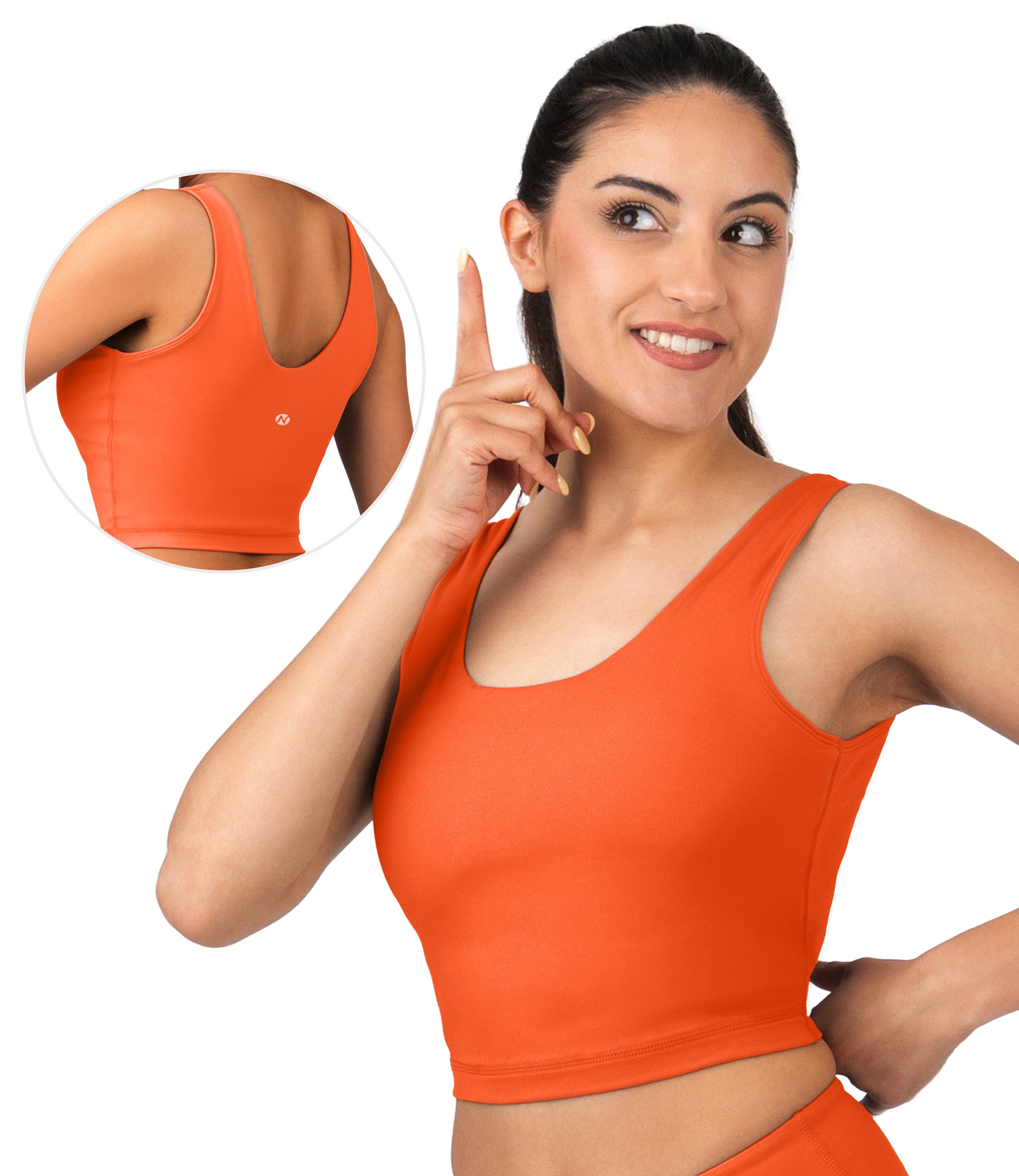 NirLUX™ U Back Sports Bra Longline Tank Top for Women