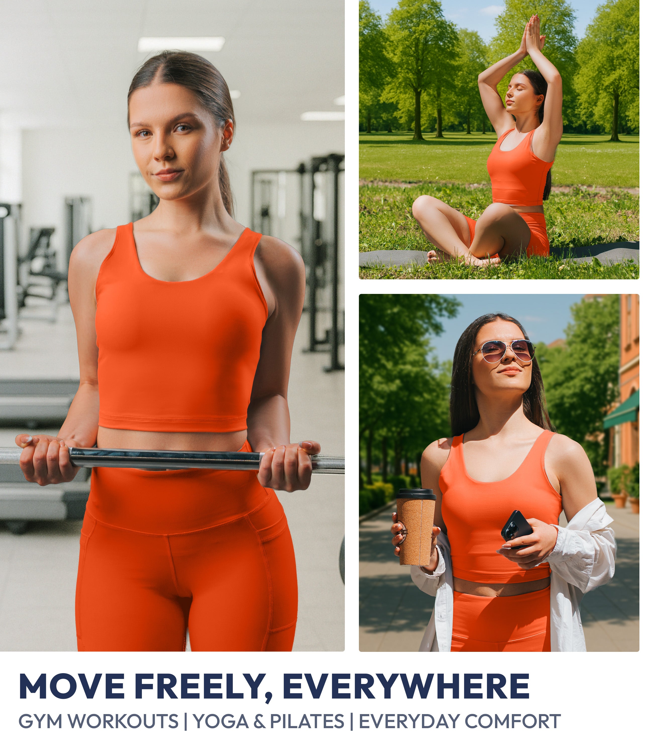 NirLUX™ U Back Sports Bra Longline Tank Top for Women