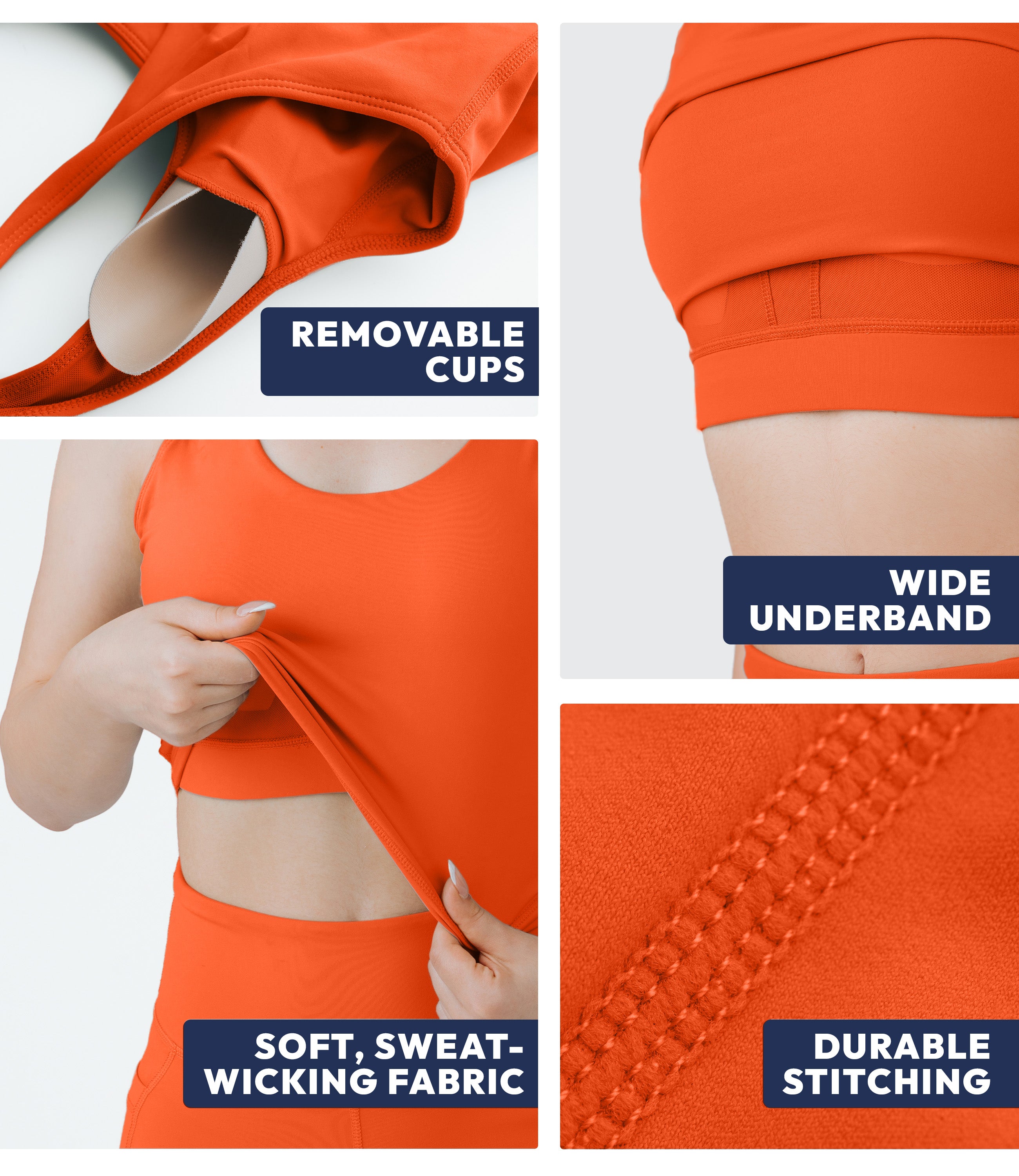 NirLUX™ U Back Sports Bra Longline Tank Top for Women
