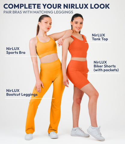 NirLUX™ U Back Sports Bra Longline Tank Top for Women
