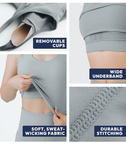 NirLUX™ U Back Sports Bra Longline Tank Top for Women