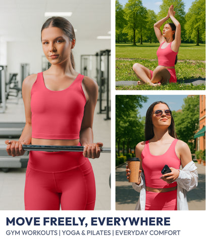 NirLUX™ U Back Sports Bra Longline Tank Top for Women