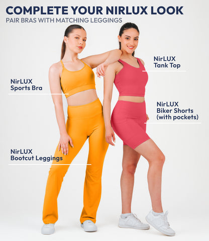 NirLUX™ U Back Sports Bra Longline Tank Top for Women
