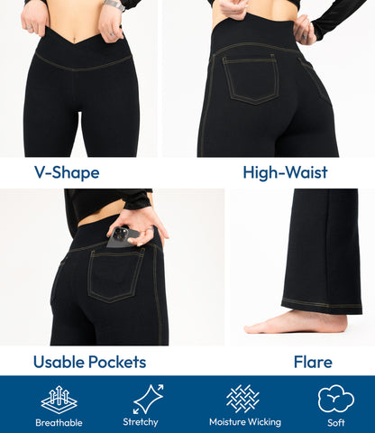 Crossover Bootcut Jeggings