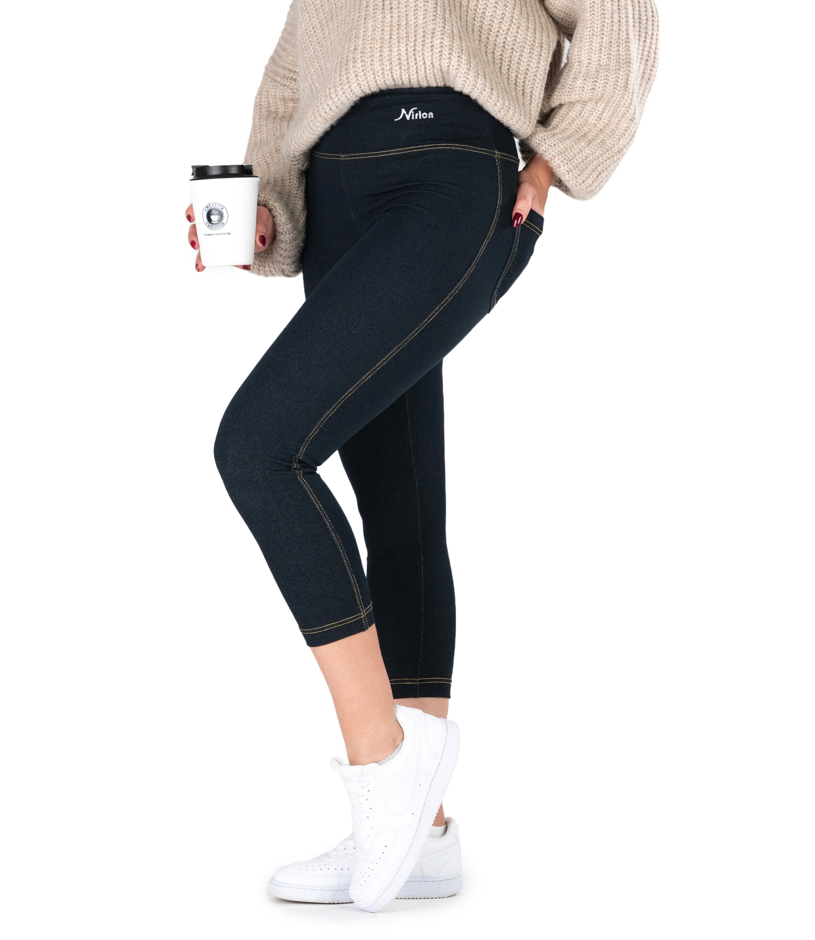 7/8 דנים-לוק Jeggings