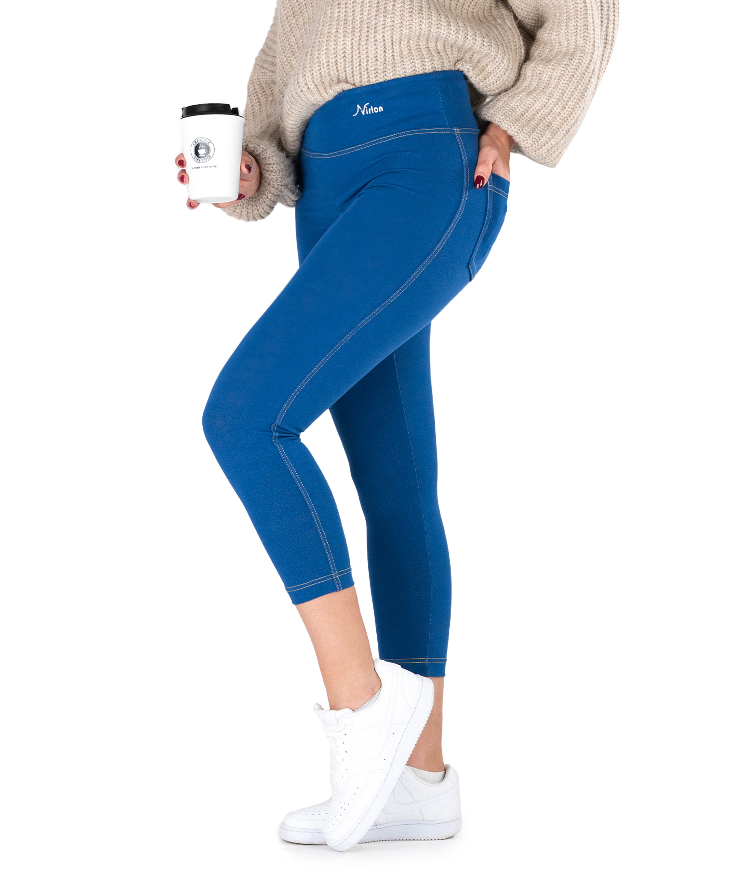 7/8 דנים-לוק Jeggings