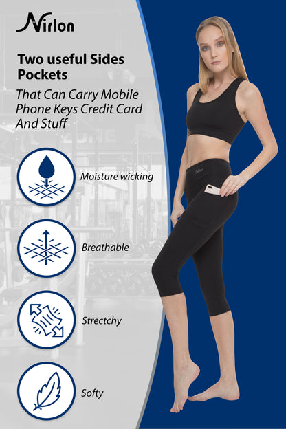 3/4 Length Leggings with Pockets