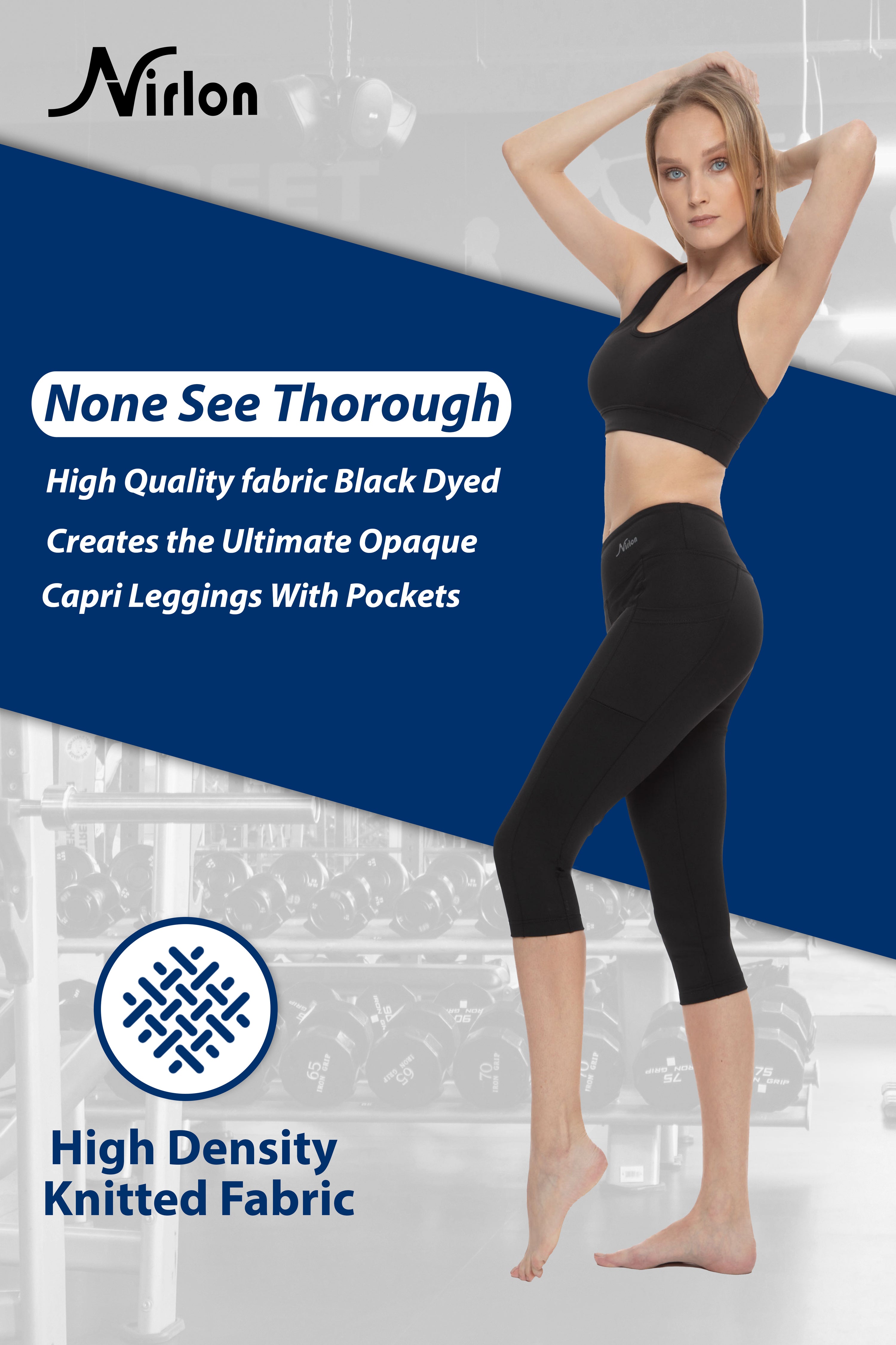 3/4 Length Leggings with Pockets