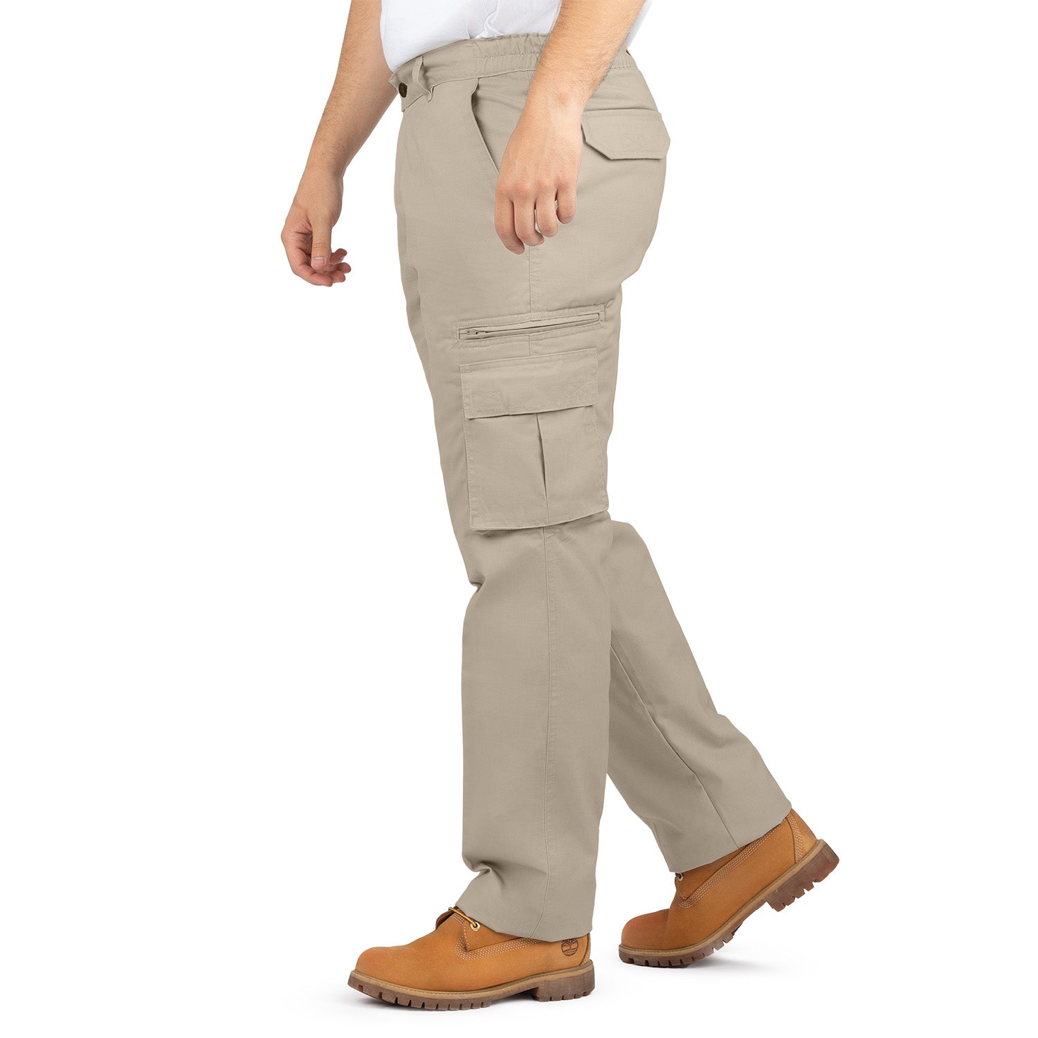 Cargo Pants with 8 Pockets and Belt