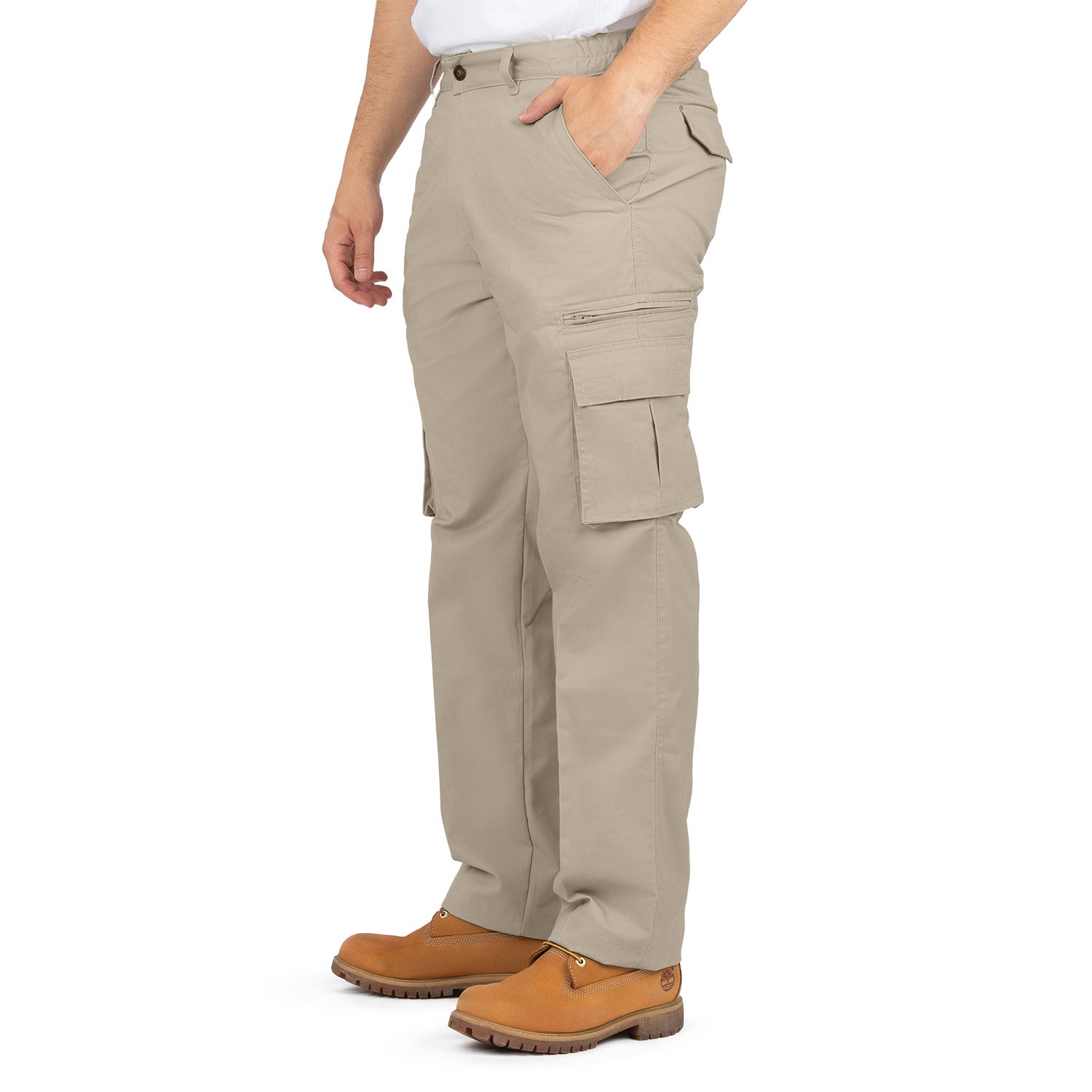 Cargo Pants with 8 Pockets and Belt