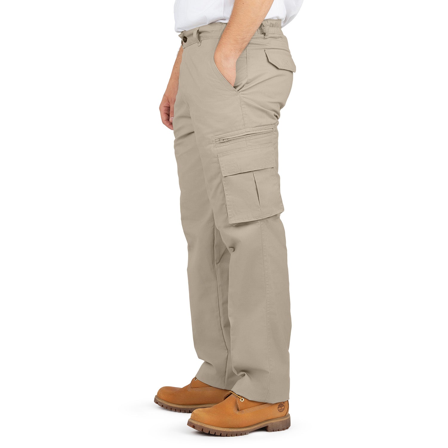 Cargo Pants with 8 Pockets and Belt