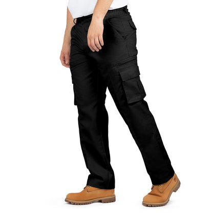 Cargo Pants with 8 Pockets and Belt