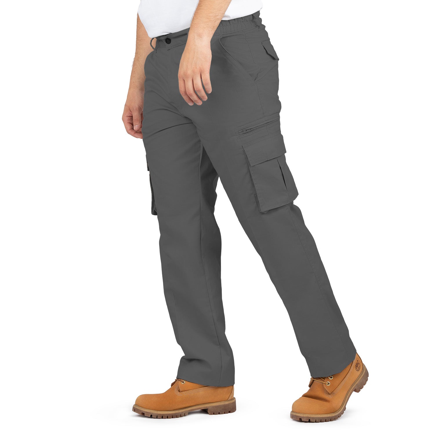 Cargo Pants with 8 Pockets and Belt
