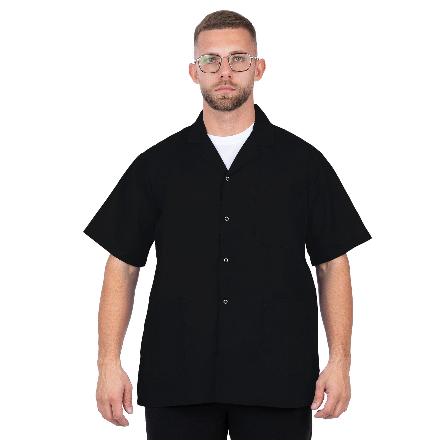 Short Sleeve Lab Coat
