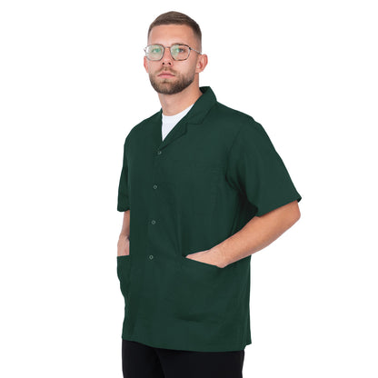 Short Sleeve Lab Coat