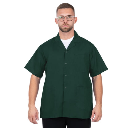 Short Sleeve Lab Coat