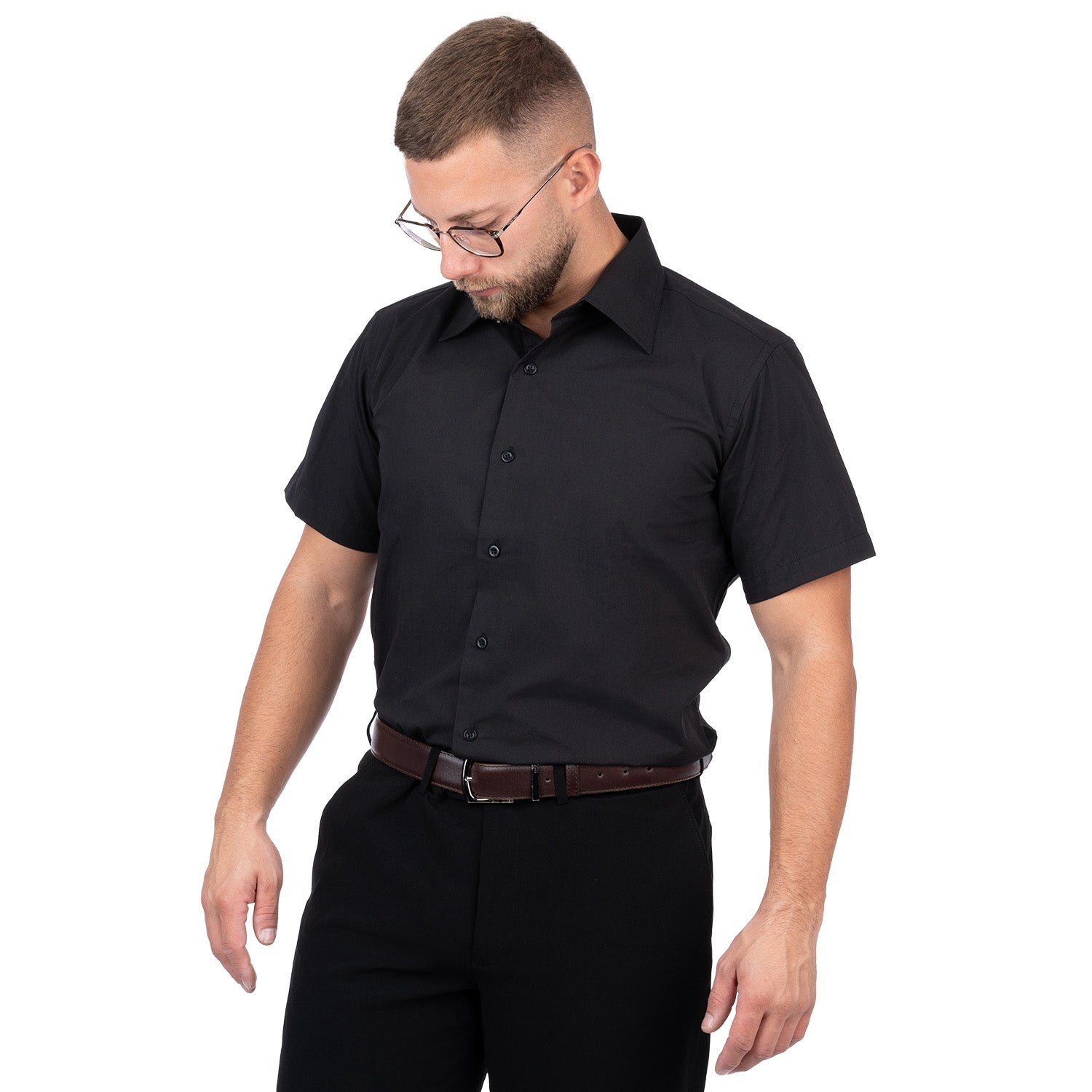 חולצת דיולן כותנה עם שרוול קצר