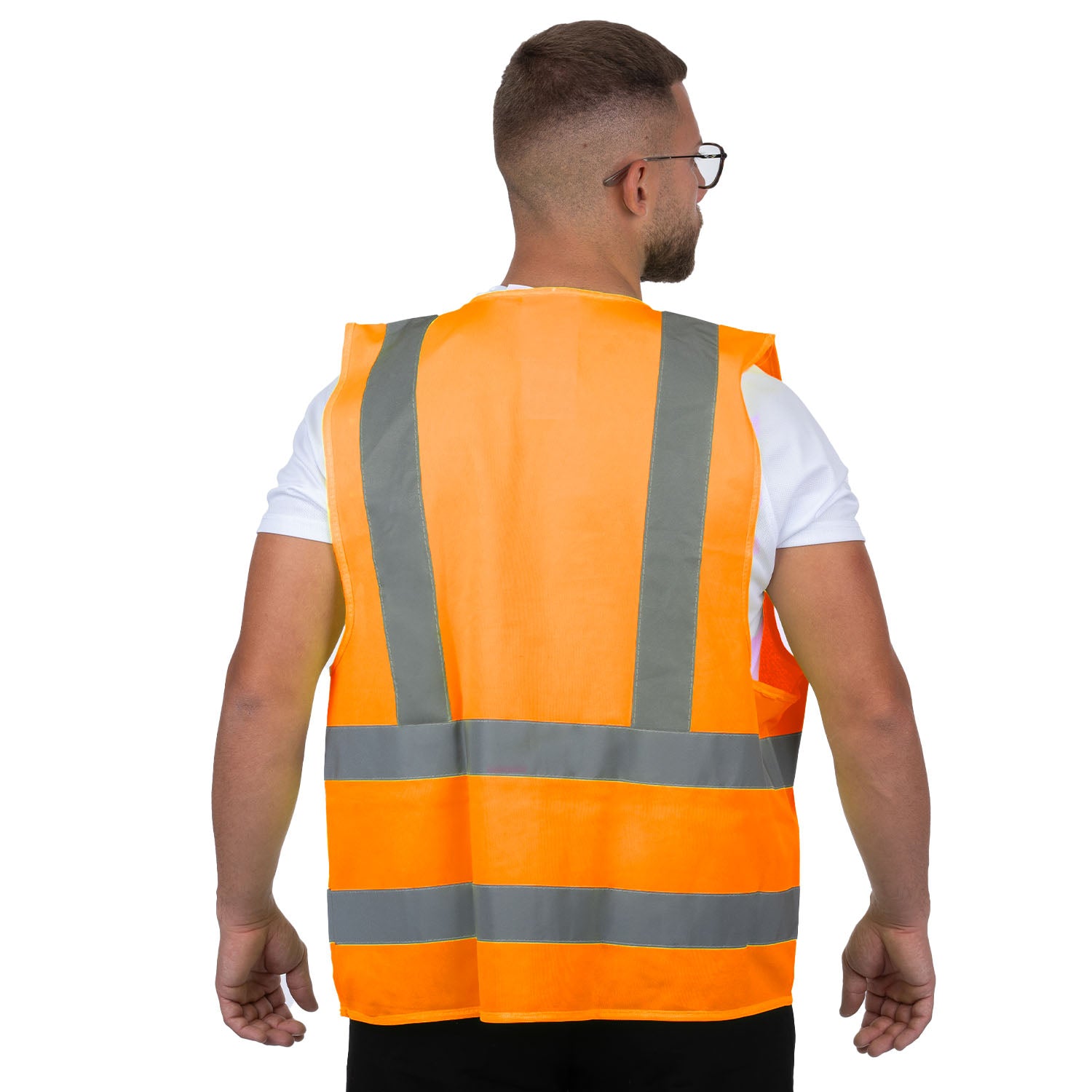 אפוד מחזיר אור בעל 4 פסים