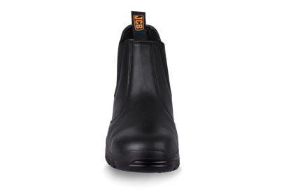 Safety Boot – Black Smooth Premium Leather