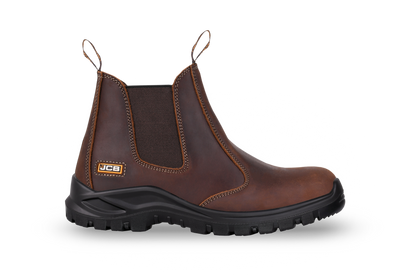 Safety Boot – Brown Smooth Premium Leather