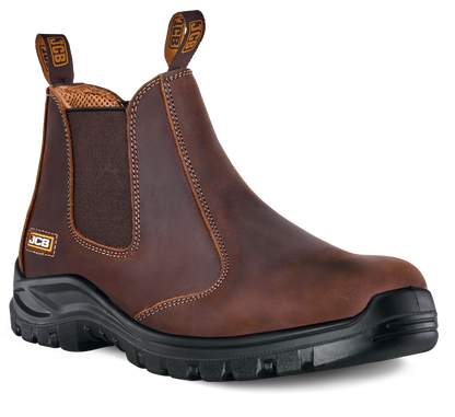 Safety Boot – Brown Smooth Premium Leather
