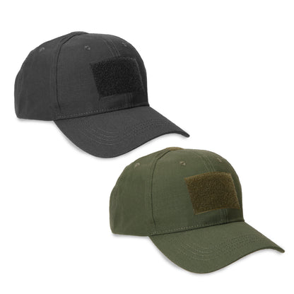 Sgan Tactical 6-Panel Ripstop Hat with Velcro Patch Panels