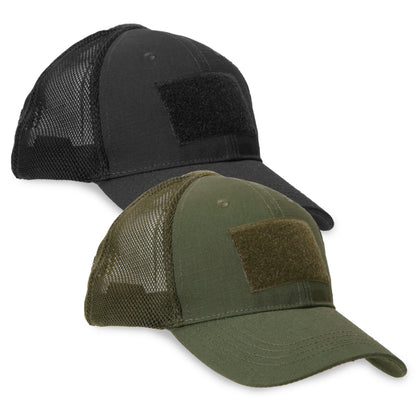 Saren Tactical 6-Panel Mesh Hat with Velcro Patch Panels