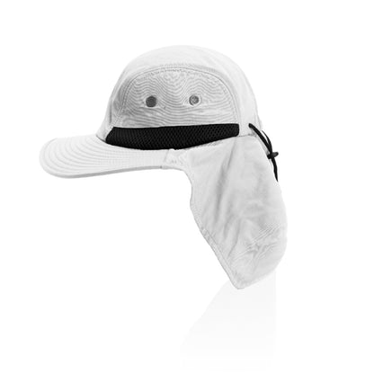 Sahara Wide-Brim Microfiber Hat with Vents & Neck Cover