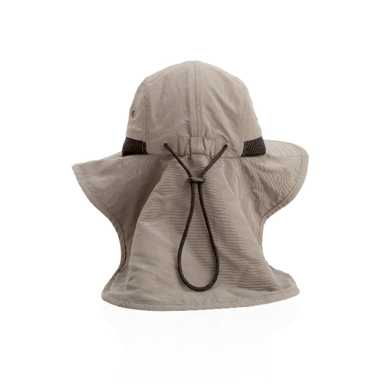 Sahara Wide-Brim Microfiber Hat with Vents & Neck Cover