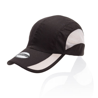 Reni 6-Panel Microfiber Sports Cap with Side Mesh Vents