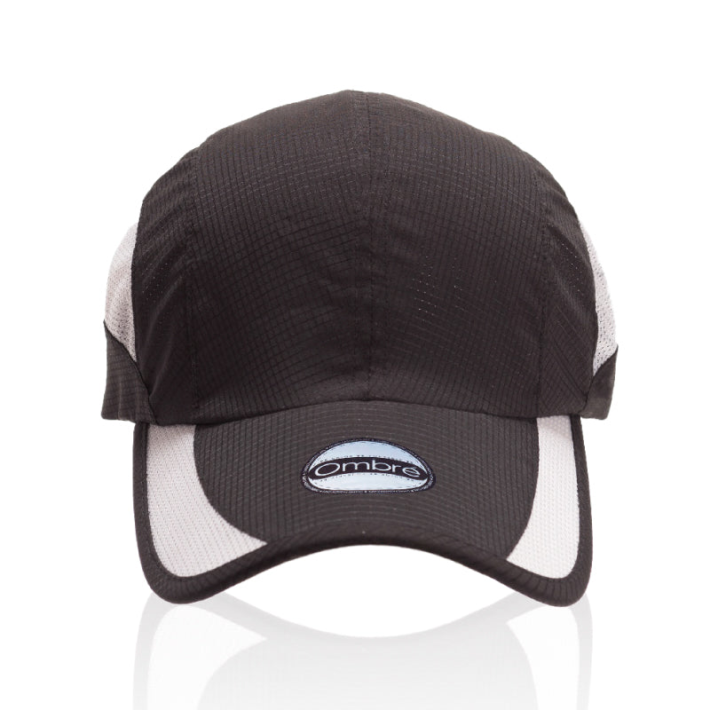 Reni 6-Panel Microfiber Sports Cap with Side Mesh Vents
