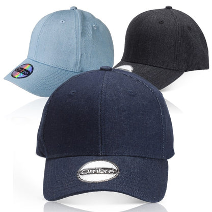 Bill 6-Panel Premium Denim Cap