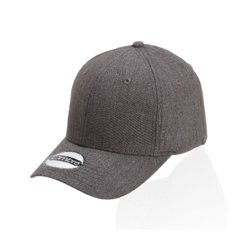 Vince 6-Panel Melange Stretch-Fit Cap