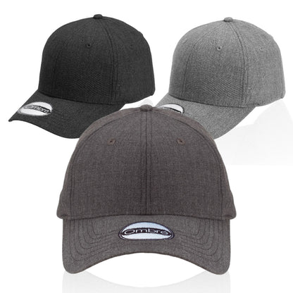 Vince 6-Panel Melange Stretch-Fit Cap