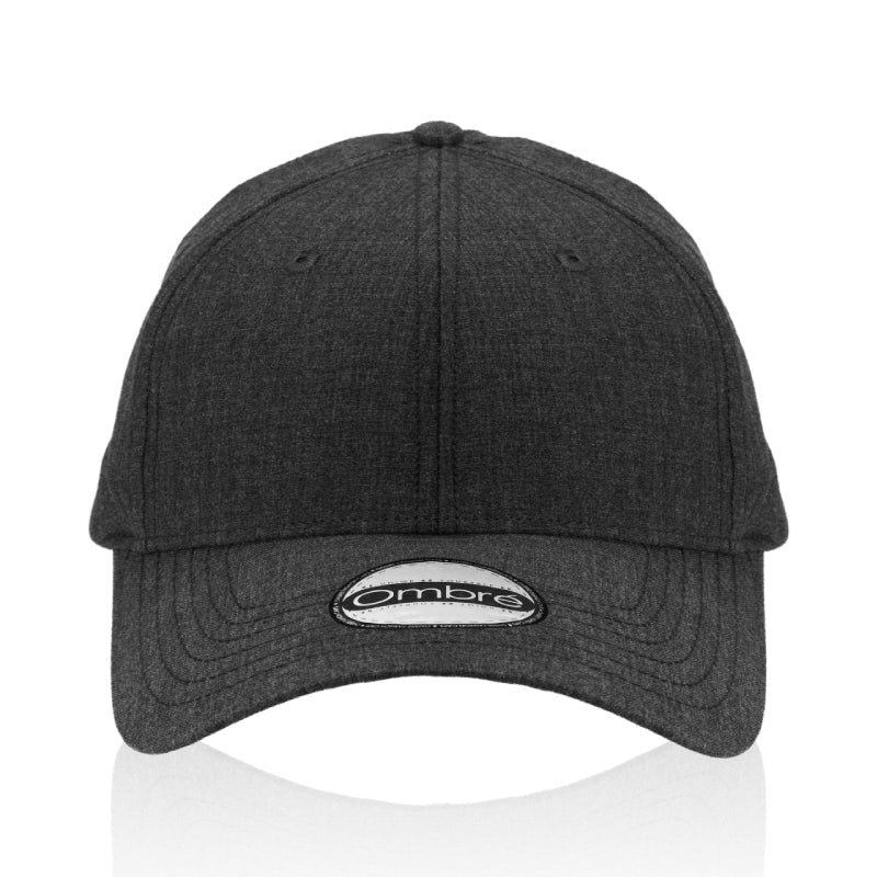 Vince 6-Panel Melange Stretch-Fit Cap