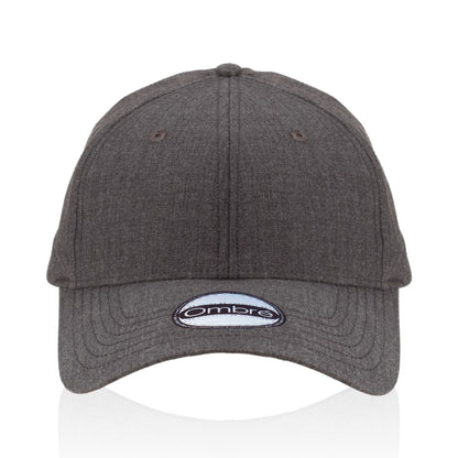Vince 6-Panel Melange Stretch-Fit Cap