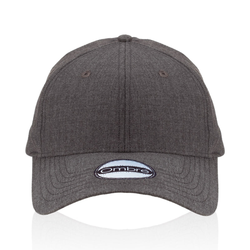 Vince 6-Panel Melange Stretch-Fit Cap