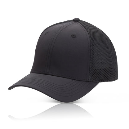 Tony 6-Panel Microfiber & Mesh Stretch-Fit Cap